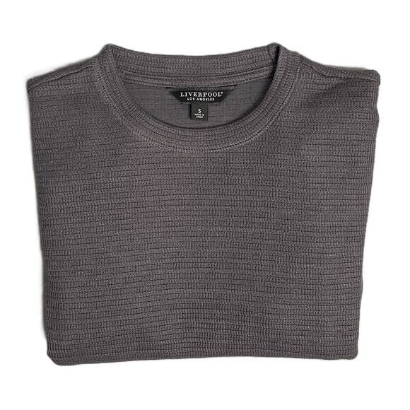 Liverpool Los Angeles Men's Small Crew Neck Long Sleeve T-Shirt Grey NEW - Picture 1 of 12